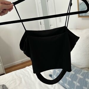 Black tank top
